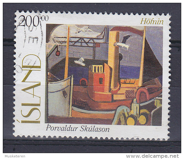 Iceland 1997 Mi. 865     200.00 Kr Gemälde Painting Der Hafen : Thorvaldur Skúlason - Gebruikt