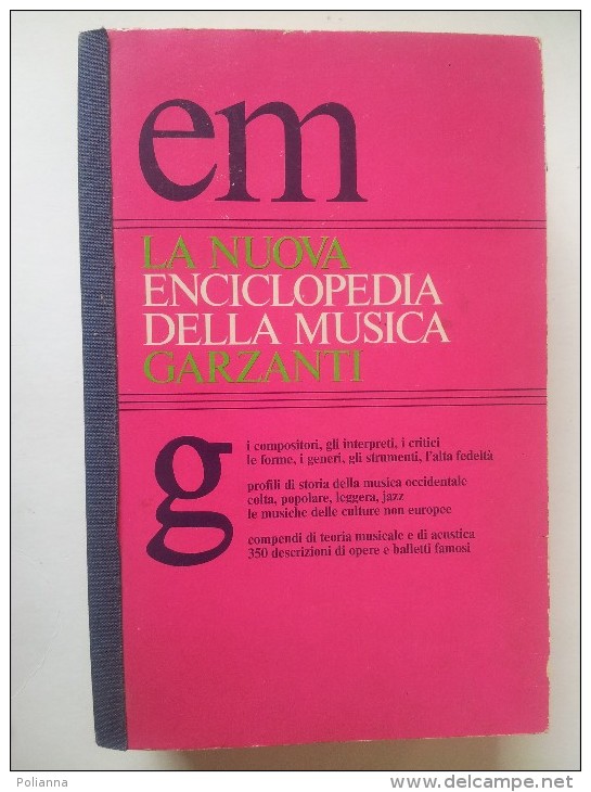 M#0J43 LA NUOVA ENCICLOPEDIA DELLA MUSICA GARZANTI Ed.1989 - Cinema & Music