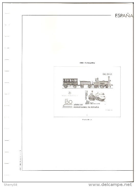 1998-HOJA ÁLBUM ANFIL PRUEBA OFICIAL ED. 67 -SIN PRUEBA- VER FOTO PARCIAL - Ensayos & Reimpresiones