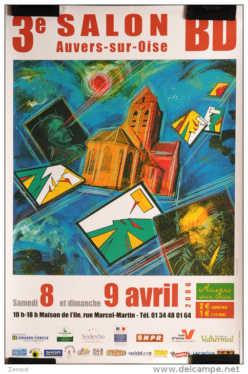 Affiche Festival BD Auvers Sur Oise 2006 - Ill. Druillet - Druillet