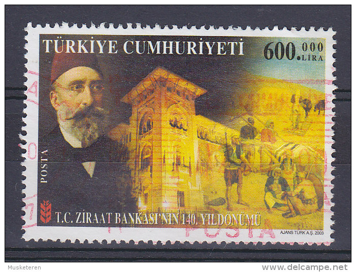 Turkey 2003 Mi. 3363    600 000 L Landwirtschaftsbank Mithat Pasa Gründer - Used Stamps