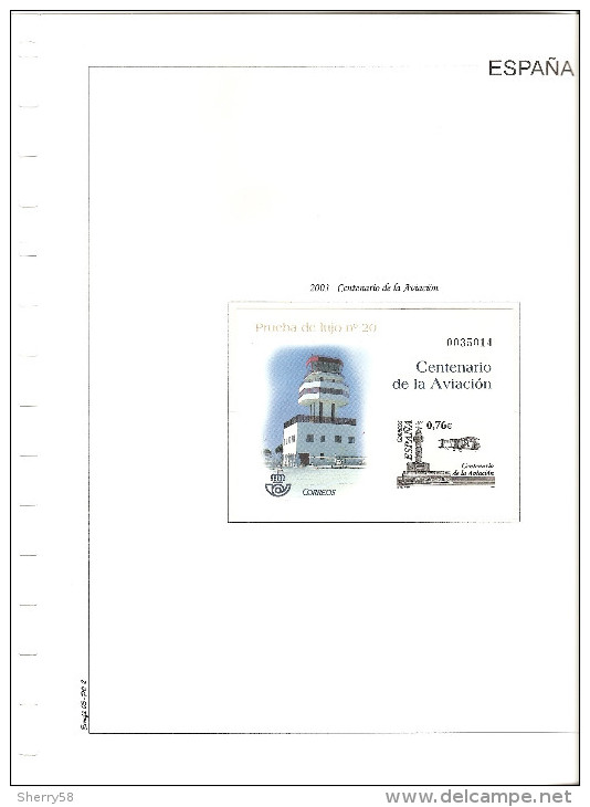2003-HOJAS ÁLBUM EUROFIL (2) PRUEBAS OFICIALES AÑO 2003 ED. 80 A 82 - CON PRUEBAS- VER FOTOS PARCIALES - Essais & Réimpressions