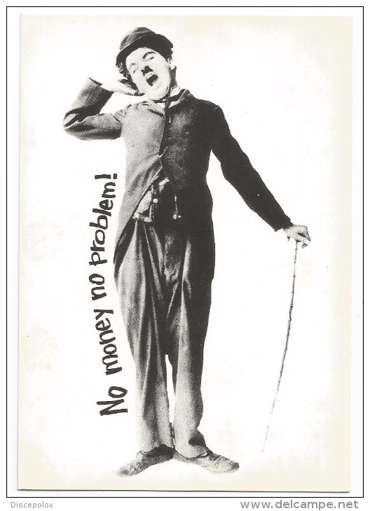F3159 Charlie Chaplin - Humor - No Money No Problem! / Non Viaggiata - Attori