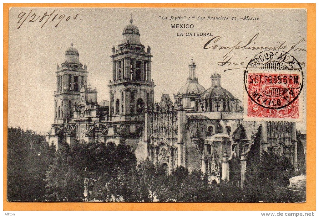 Mexico City 1905 Postcard Mailed - México