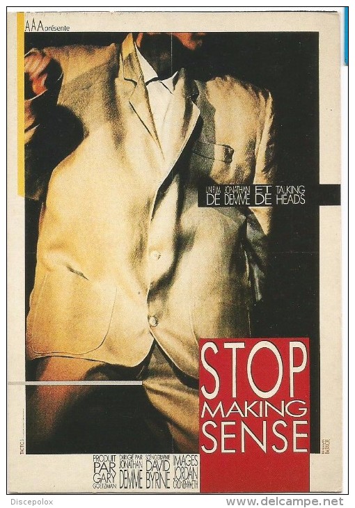 F3168 Cinema Film - Locandina Stop Making Sense - Talking Heads - Jonathan Demme / Non Viaggiata - Manifesti Su Carta