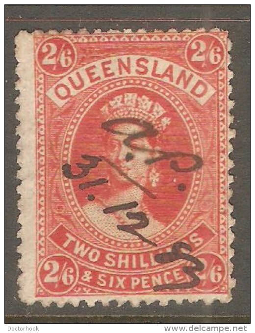 QUEENSLAND  Scott  # 75 F-VF USED - Usados