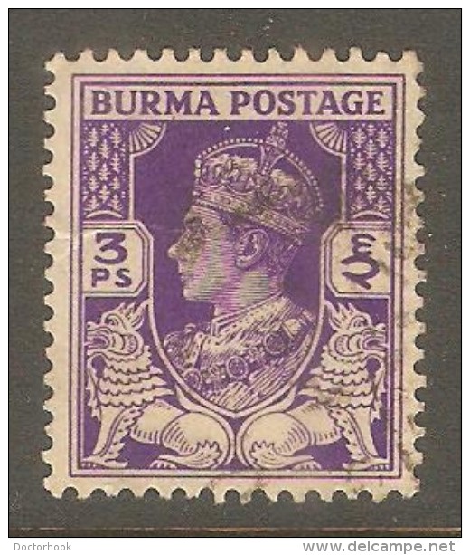 BURMA  Scott  # 19 VF USED - Burma (...-1947)