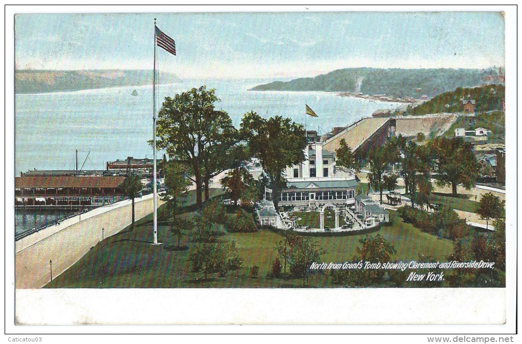 NEW-YORK - North From Grant's Tomb Showing Claremont And Riverside Drive - Colorisée - Autres Monuments, édifices