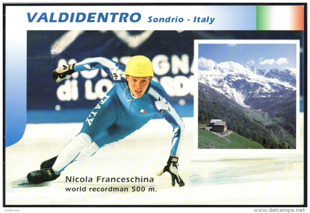 ITALY VALDIDENTRO (SO) 2000 - EUROPEAN SHORT TRACK SPEED SKATING CHAMPIONSHIPS - OFFICIAL CARD - Inverno