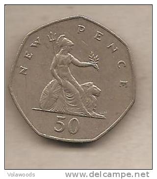Regno Unito - Moneta Circolata Da 50 Pence KM913 - 1978 - 50 Pence