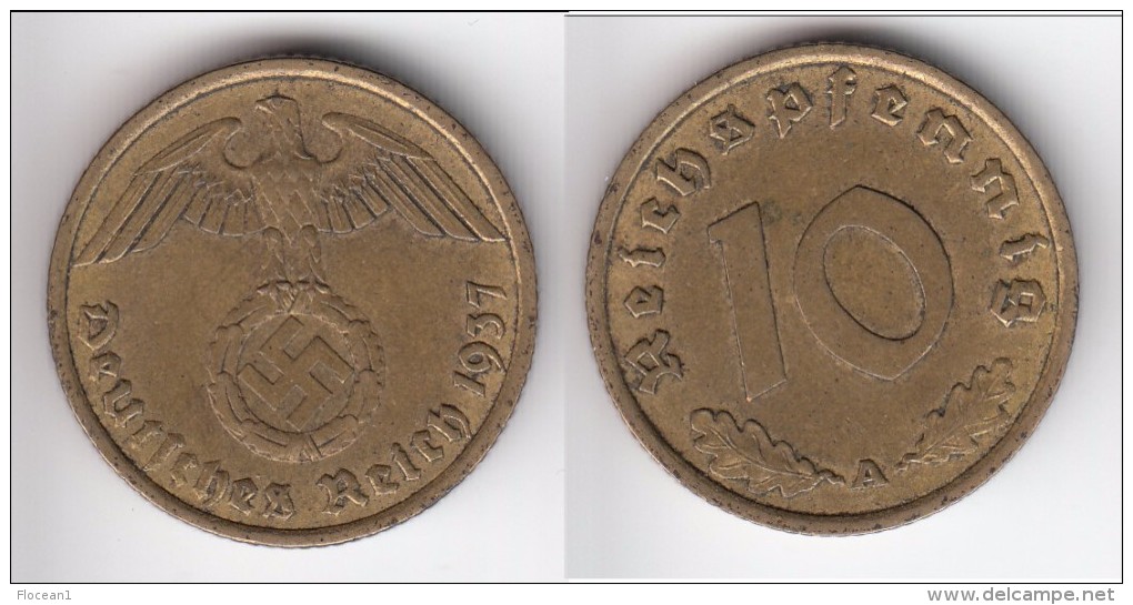 **** ALLEMAGNE - GERMANY - 10 REICHSPFENNIG 1937 A - 3ème REICH - THIRD REICH **** EN ACHAT IMMEDIAT - 10 Reichspfennig