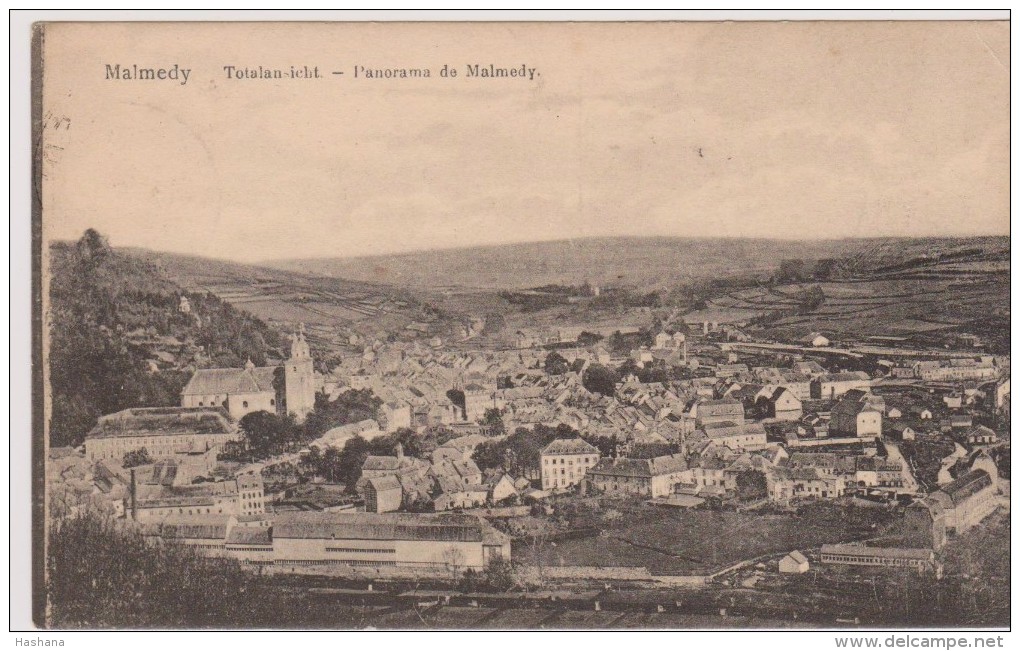 Cpa 1920 Malmedy. Panorama De La Ville. N°1522 - Malmedy