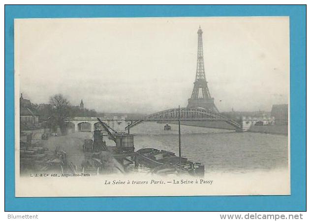 CPA Série LA SEINE A TRAVERS PARIS - La Seine à Passy - The River Seine And Its Banks
