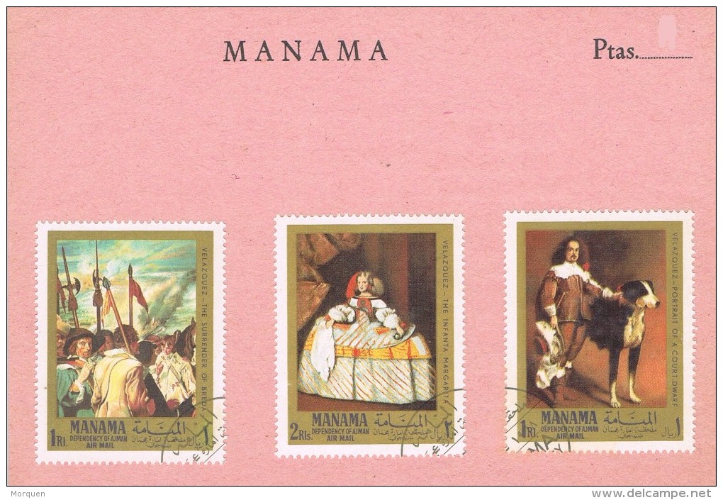 15020. Lote Filatelico MANAMA (Ajman), Tematico Arte, Pintura, Cuadros Velazquez º - Otros & Sin Clasificación