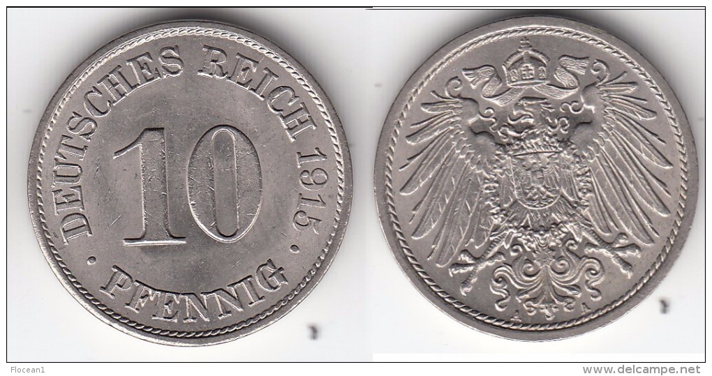 **** ALLEMAGNE - GERMANY - 10 PFENNIG 1915 A - EMPIRE **** EN ACHAT IMMEDIAT - 10 Pfennig