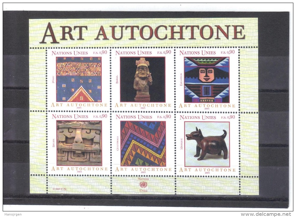 WIT461 UNO GENF  2003  MICHL  BLOCK 18 ** SIEHE ABBILDUNG - Unused Stamps