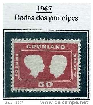 LSJP GREENLAND WEDDINGS PRINCES YVERT 59 1967 - Neufs