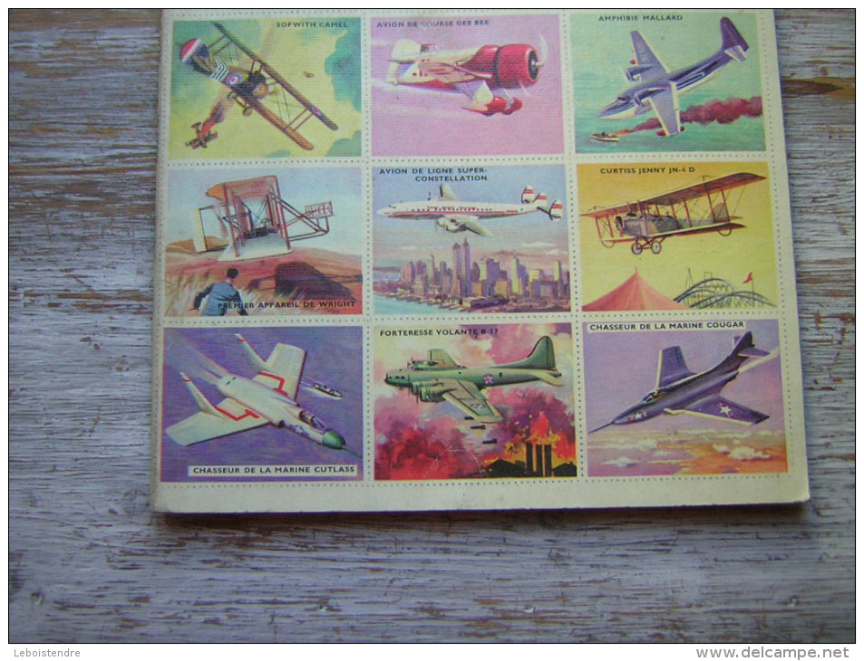 L´ENCYCLOPEDIE PAR LE TIMBRE LES AVIONS  COMPLET  60 TIMBRES EN COULEURS REPRESENTANT LES PRINCIPAUX TYPES D´AVIONS - Sammelbilderalben & Katalogue