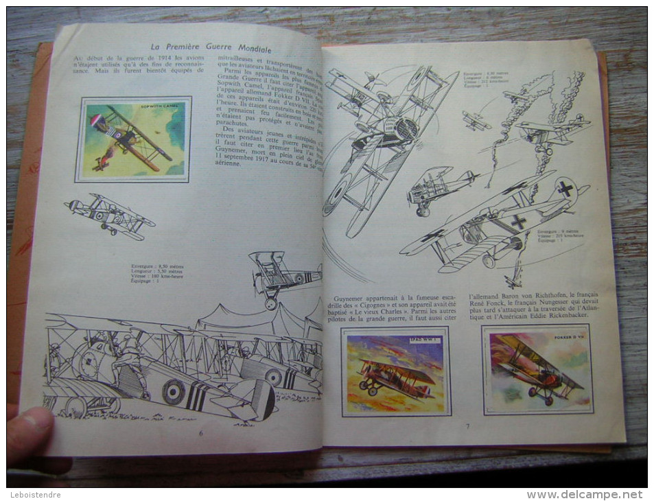 L´ENCYCLOPEDIE PAR LE TIMBRE LES AVIONS  COMPLET  60 TIMBRES EN COULEURS REPRESENTANT LES PRINCIPAUX TYPES D´AVIONS