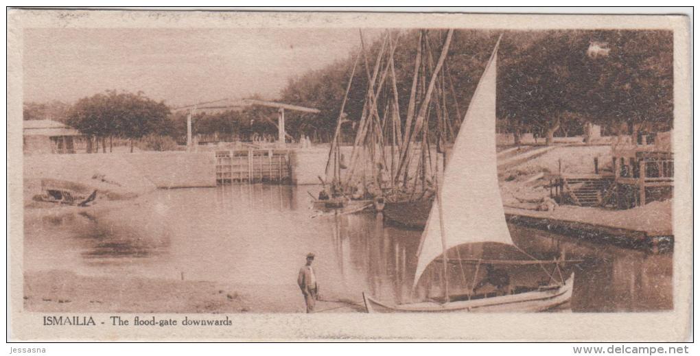 AK - Lesezeichen AK - Ismailia The Flood Gate Downwards - 1920 - Ismailia