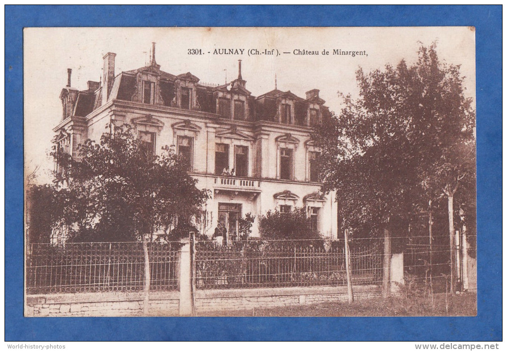 CPA - AULNAY - Château De Minargent - 1930 - Sonstige & Ohne Zuordnung