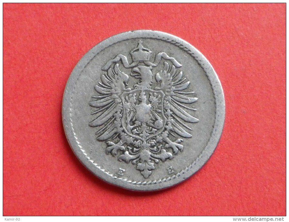 Allemagne Empire  5 Pfennig 1889 E  Muldenhutten Km# 3 - 5 Pfennig