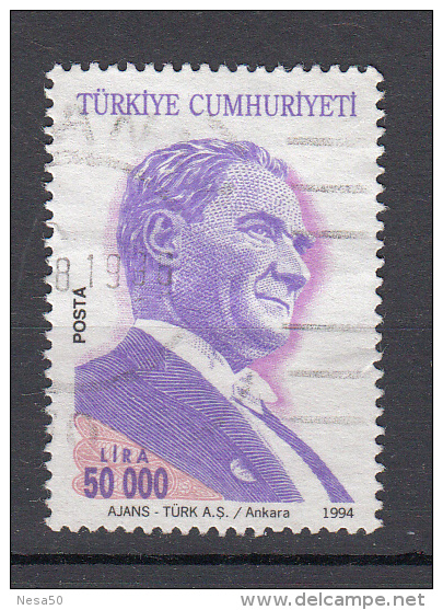 Turkije 1994 Mi Nr 3031 Atatürk - Oblitérés