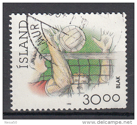 Ijsland 1992 Mi Nr 760 Sport Vollebal - Used Stamps