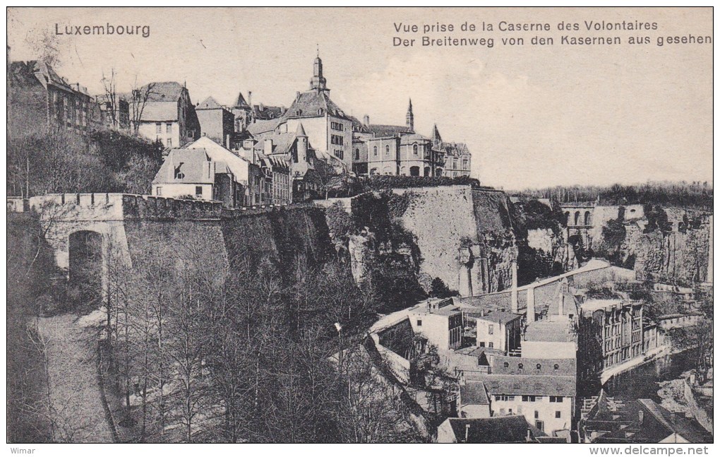 Luxembourg-Ville -  Vue Prise De La Caserne Des Volontaires - Rue Large - - Luxemburgo - Ciudad