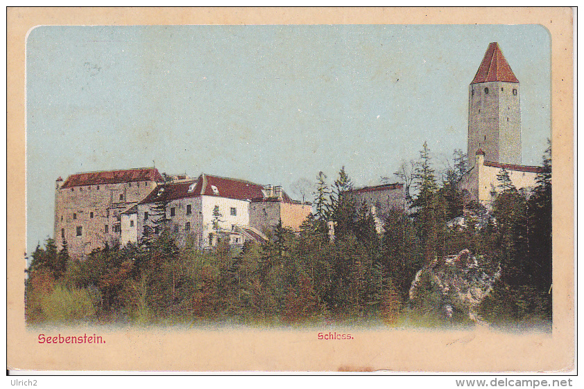 AK Seebenstein - Schloss - 1912 (18780) - Neunkirchen
