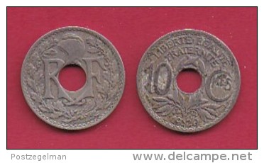 FRANCE, 1920, 1 Circulated Coin Of 10 Centimes. Copper Nickel  , KM866A, C2875 - Andere & Zonder Classificatie