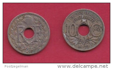 FRANCE, 1922, 1 Circulated Coin Of 10 Centimes. Copper Nickel  , KM866A, C2876 - Andere & Zonder Classificatie