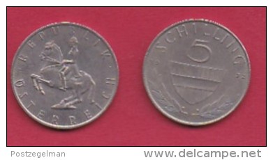 AUSTRIA, 1972, 1 Circulated Coin Of 5 Schilling, Copper Nickel,  KM2889a, C2943 - Austria