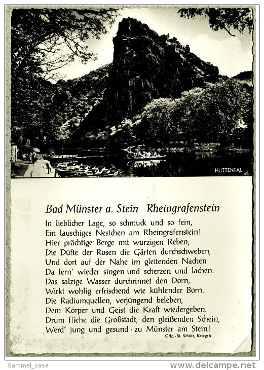 Bad Münster A. Stein Rheingrafenstein  -  Mit Reim  -  Mehrbild-Ansichtskarte Ca. 1965    (5131) - Bad Muenster A. Stein - Ebernburg