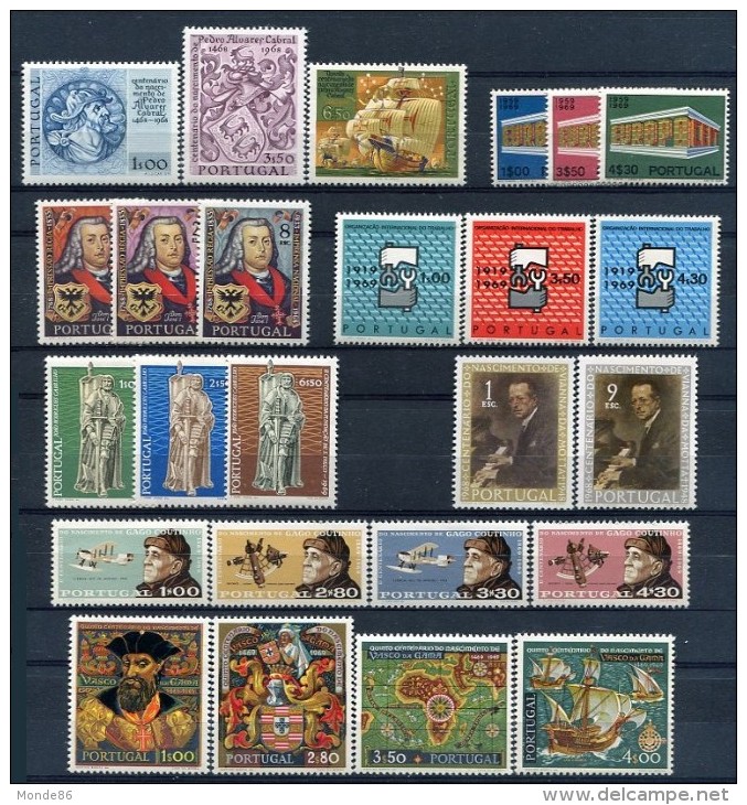 PORTUGAL - Année Complète 1969 ** - TB - Annate Complete