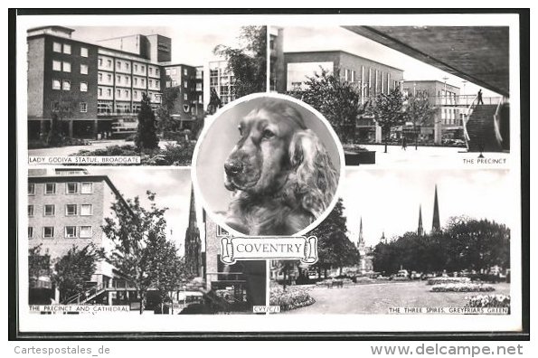 Pc Coventry, Lady Godiva Statue, Precinct And Cathedral - Coventry