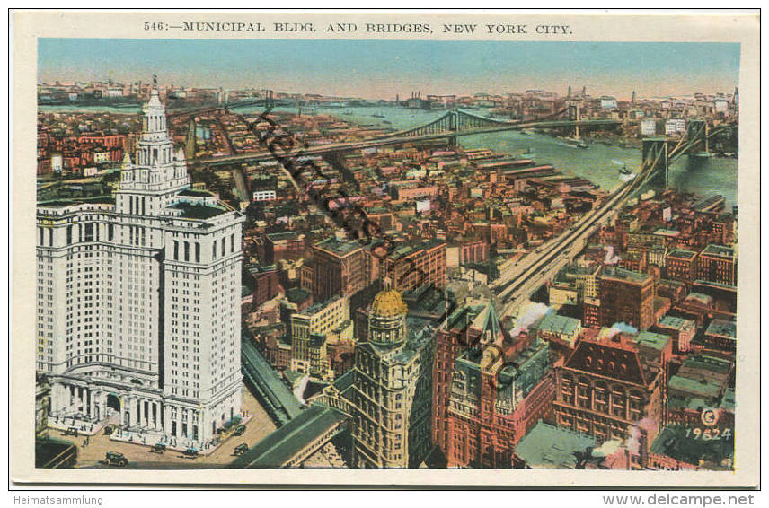 New York City - Municipal Buildings And Bridges - Piazze