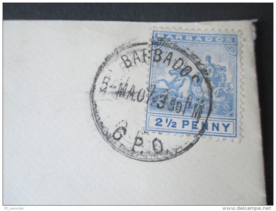 GB Kolonie 1907 Bahamas Einfachfrankatur Nach Wiesbaden Via England. Villa Kohl. Interessanter Beleg! - 1859-1963 Colonie Britannique