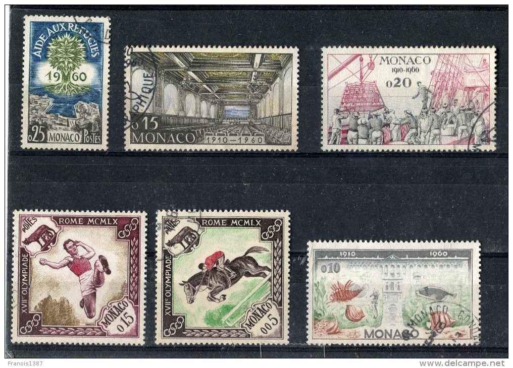 MONACO Année 1960 - 28 Timbres Oblitérés TB - Voir Les 3 Scans - Cote 20,50 Euros - Oblitérés