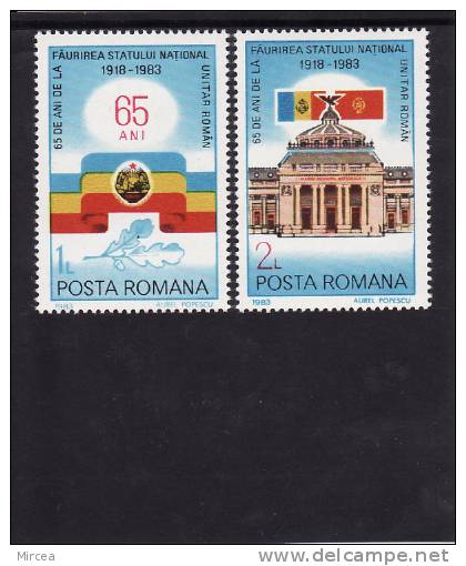 Roumanie 1983 -Yv.no. 3479/80-neufs** - Ungebraucht