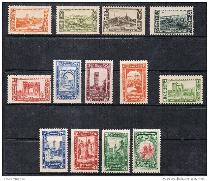 ALGERIE N°87 A 99 N* - Unused Stamps