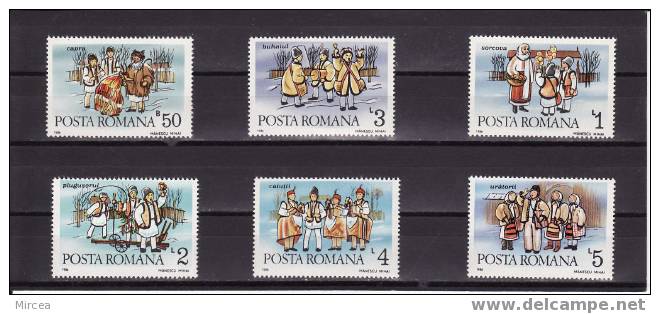 Roumanie 1986 - Yv.no.3718/23 Neufs** - Unused Stamps