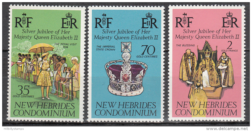 New Hibrides-british   Scott No  214-16    Mnh   Year 1977 - Unused Stamps
