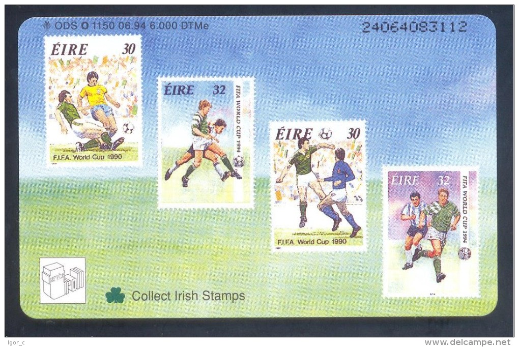 Ireland EIRE Telepfonkarte 1994 World Cup Football Soccer Fussball Calcio Voetbal Futbol; Flora Clover; Collect Irish - Sport