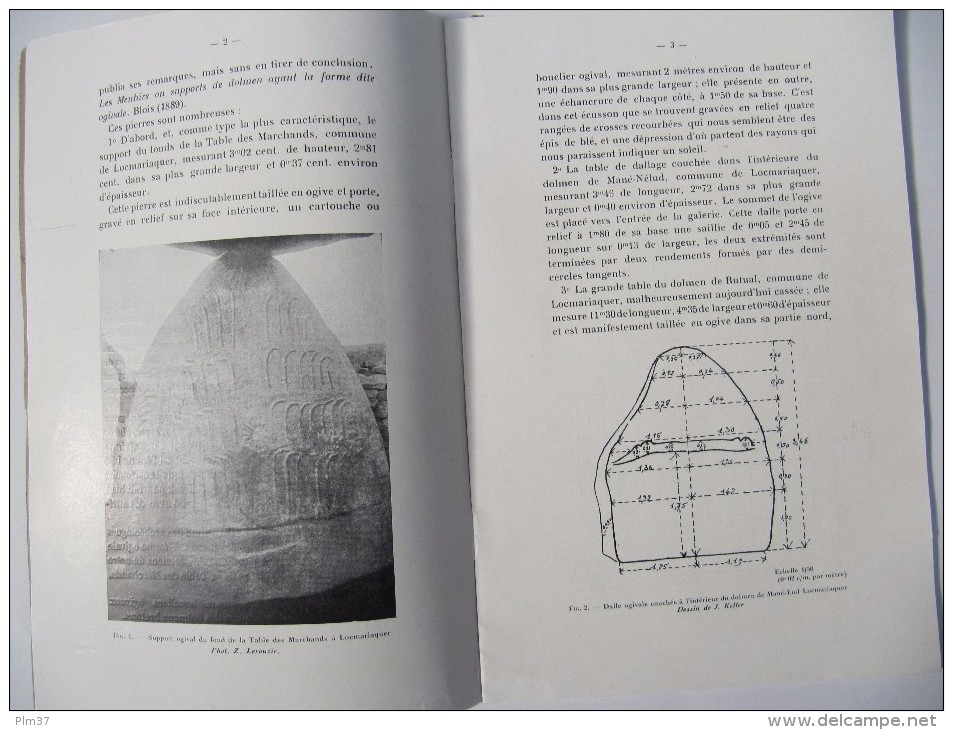 CARNAC - Zacharie Le Rouzic - Menhirs, Dolmens - Plaquette De 24 Pages , Illustrations - Bretagne