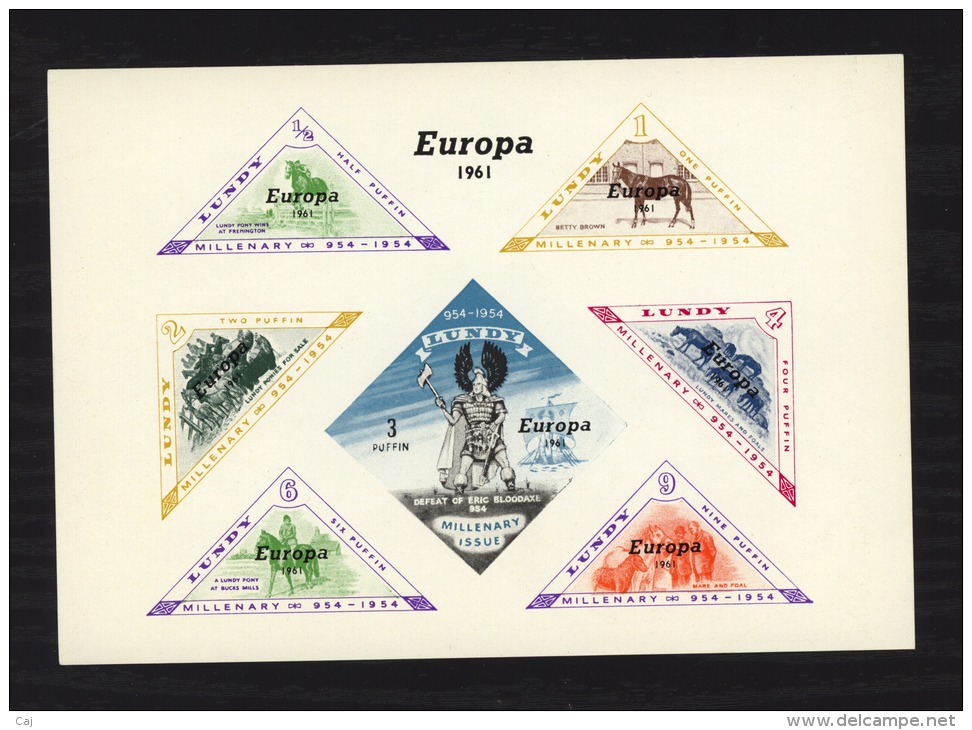 01295 -   Lundy  -  Europa  -  Blocs   :   Non Dentelés - Imperforated