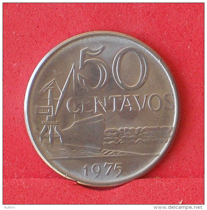 BRAZIL  50  CENTAVOS  1975   KM# 580b  -    (Nº12626) - Brazilië