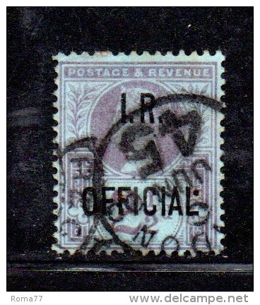 Y434 - GRAN BRETAGNA 1888 , SERVIZIO 6 Penny  N. 13 Usato - Service