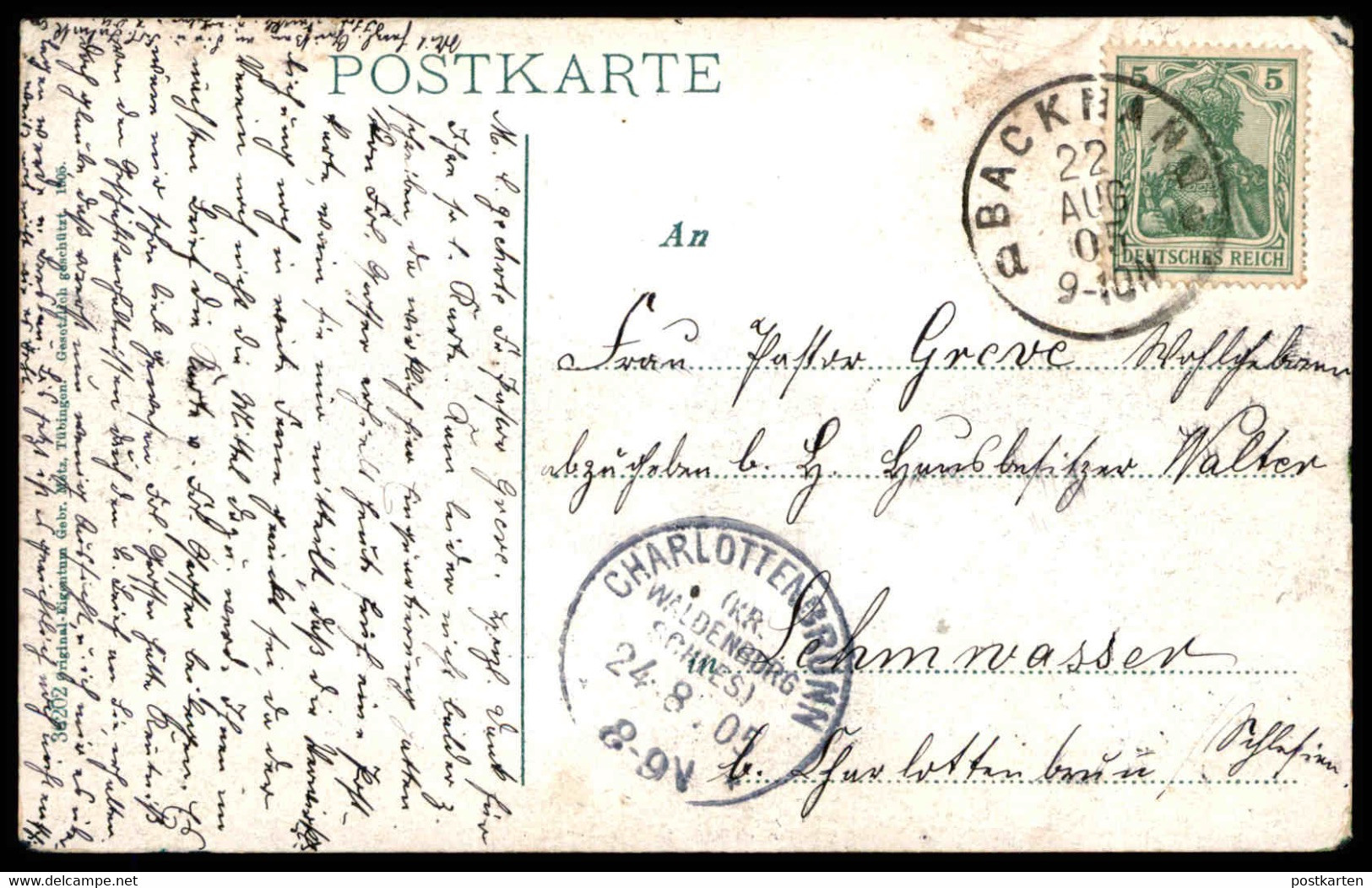 ALTE POSTKARTE BACKNANG PANORAMA 1905 AUTO KUTSCHE Car Voiture Postcard Cpa Ansichtskarte AK - Backnang