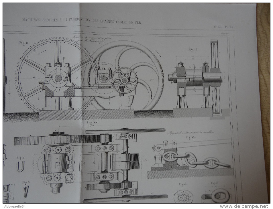 MACHINES PROPRES A LA FABRICATION DES CHAINES-CABLES EN FER Faivre Et Fils Publication Industrielle - Maschinen